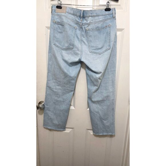 Everlane Women's Cropped Shortie Organic Cotton Light Wash Jeans Size 30 - Picture 4 of 8